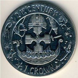 Гибралтар 1 крона 2001 год