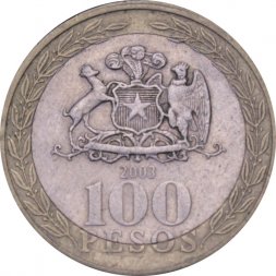 Чили 100 песо 2003 год