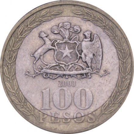 Чили 100 песо 2003 год