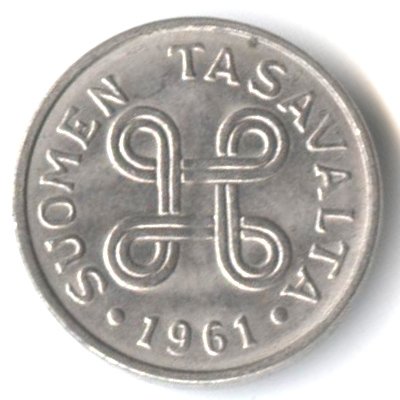 Финляндия 1 марка 1961 год