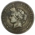Франция 10 сантимов 1872 год