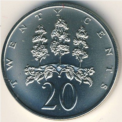 Ямайка 20 центов 1972 год