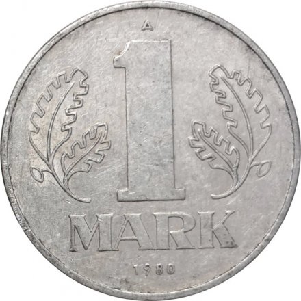 ГДР 1 марка 1980 год