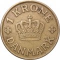 Дания 1 крона 1940 год - Король Кристиан X