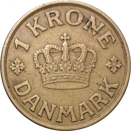 Дания 1 крона 1940 год - Король Кристиан X