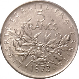 Франция 5 франков 1973 год