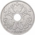 Дания 5 крон 1990 год - Королева Маргрете II