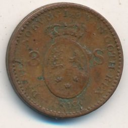 Дания 3 скиллинга 1812 год