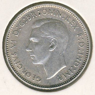 Австралия 6 пенсов 1944 год