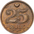 Дания 25 эре 1993 год