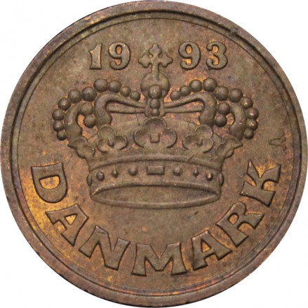 Дания 25 эре 1993 год