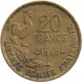 Франция 20 франков 1950 год (без отметки МД)