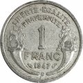 Франция 1 франк 1947 год (B)