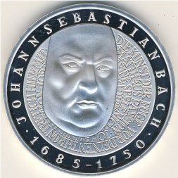 ФРГ 10 марок 2000 год - Иоганн Себастьян Бах