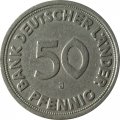 ФРГ 50 пфеннигов 1949 год (J)