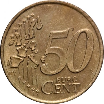 Нидерланды 50 евроцентов 2000 год