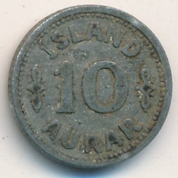 Исландия 10 эйре 1942 год