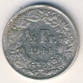 Швейцария 1/2 франка 1944 год