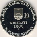 Кирибати 10 долларов 2000 год - Надежда. Земля, Солнце и звезды. Миллениум