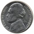 США 5 центов 1980 год - Томас Джефферсон (D)