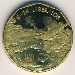 Маршалловы острова 10 долларов 1991 год