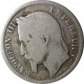 Франция 1 франк 1869 год