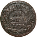 Денга 1736 год Анна Иоанновна (1730 - 1740) - VG