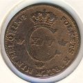 Швеция 1/2 скиллинга 1820 год