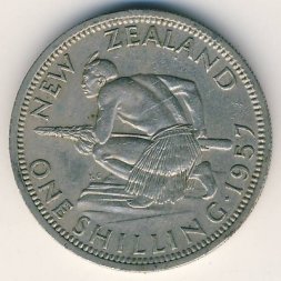 Новая Зеландия 1 шиллинг 1957 год