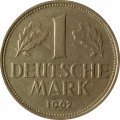 ФРГ 1 марка 1962 год (F)