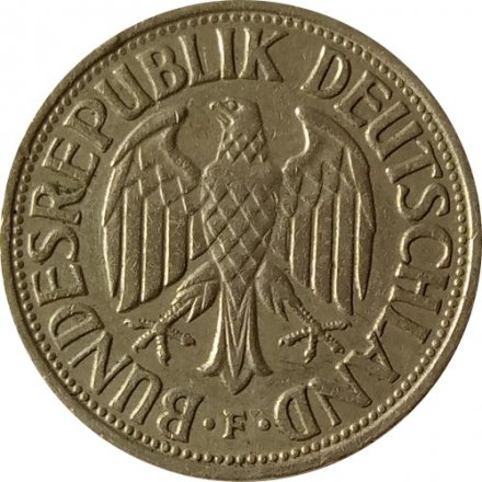 ФРГ 1 марка 1962 год (F)