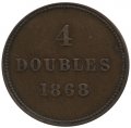 Гернси 4 дубля 1868 год
