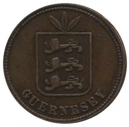 Гернси 4 дубля 1868 год