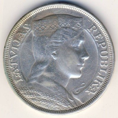 Латвия 5 лат 1932 год