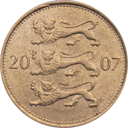 Эстония 50 сентов 2007 год