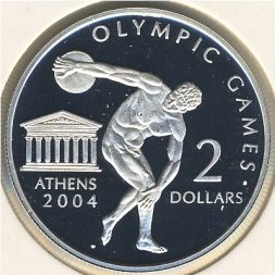Острова Кука 2 доллара 2002 год