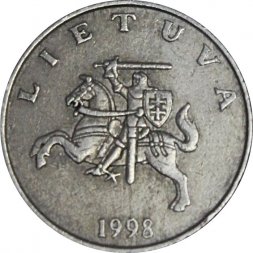 Литва 1 лит 1998 год