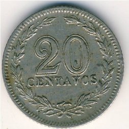 Аргентина 20 сентаво 1906 год