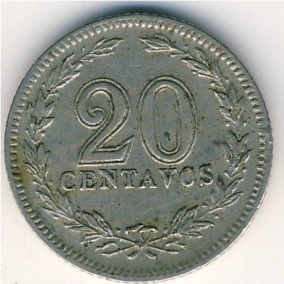 Аргентина 20 сентаво 1906 год