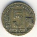 Аргентина 5 сентаво 1948 год