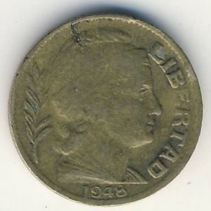 Аргентина 5 сентаво 1948 год