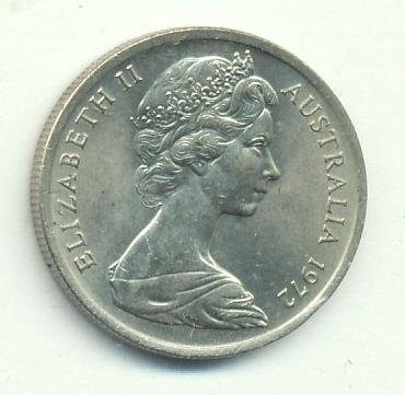 Австралия 5 центов 1972 год - Ехидна