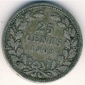 Нидерланды 25 центов 1903 год