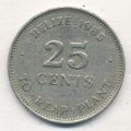 Белиз 25 центов 1985 год