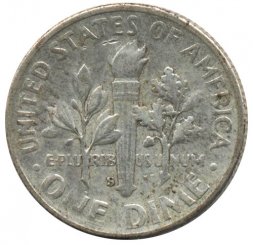 США 1 дайм (10 центов) 1948 год - Рузвельт (S)