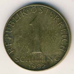 Австрия 1 шиллинг 1982 год