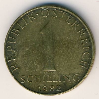 Австрия 1 шиллинг 1982 год