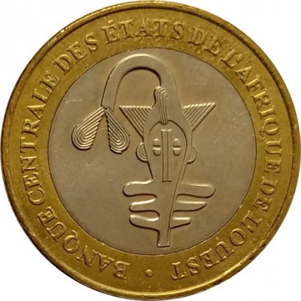 Западная Африка 500 франков 2005 год (Монетное отношение аверс/реверс (180°))