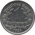Третий Рейх 1 рейхсмарка 1934 год (G)