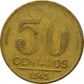 Бразилия 50 сентаво 1945 год - Жетулиу Дорнелис Варгас